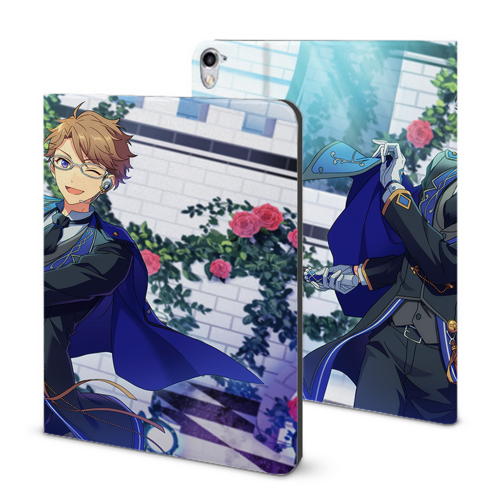 （画像用） あんさんぶるスターズ! Ensemble Stars IPad ケース ブック型 PUレザー TPU 耐衝撃 軽量 薄型 ペン収納なし 全面保護 IPad 各モデル対応